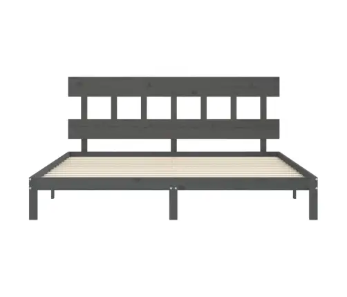 Voodiraam Peatsiga, Hall, 200 X 200 cm Täispuit