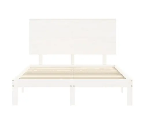 Lovos Rėmas Be Čiužinio, Balta, 140X190cm Pušies Masyvas
