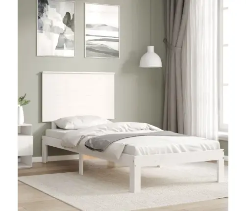 Voodiraam Ilma Madratsita, Valge, 90 X 200 cm Männipuit