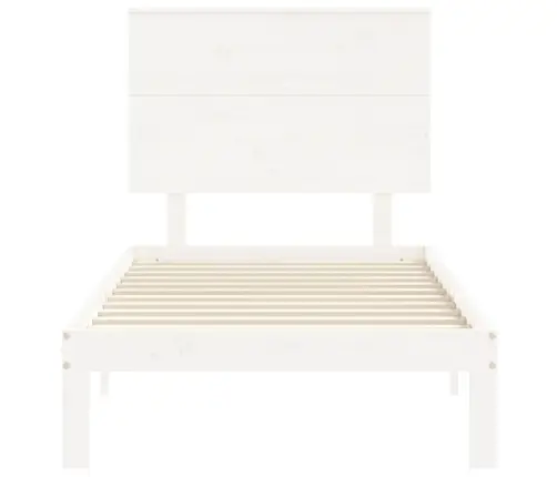 Voodiraam Ilma Madratsita, Valge, 90 X 200 cm Männipuit