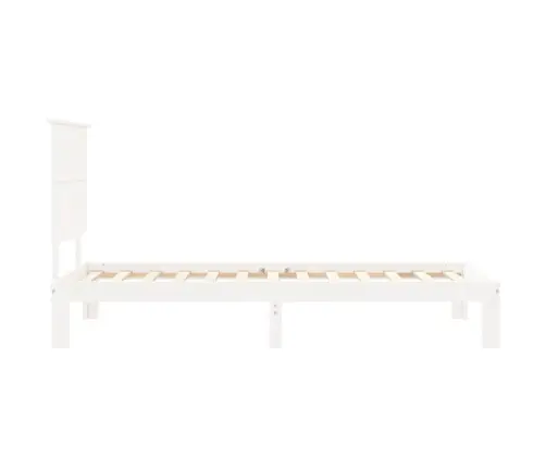 Voodiraam Ilma Madratsita, Valge, 90 X 200 cm Männipuit