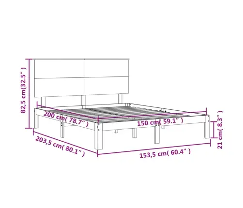 Lovos Rėmas Su Galvūgaliu, Medienos Masyvas, Didelis