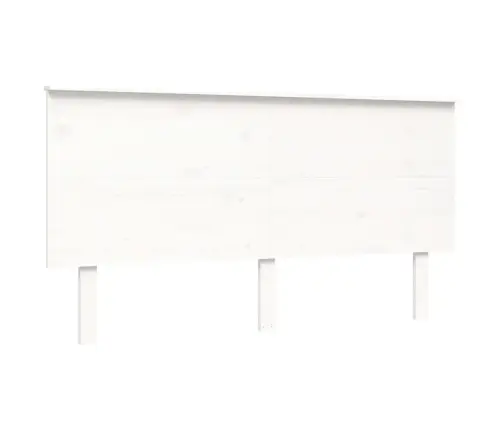 Gultas Rāmis Ar Galvgali, King Size Izmērs, Masīvkoks, Balts Vidaxl