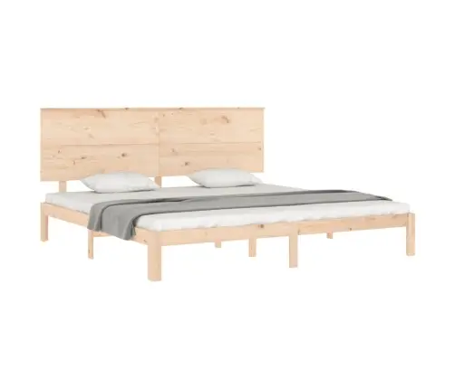 Gultas Rāmis Ar Galvgali, Super King Size, Masīvkoks Vidaxl