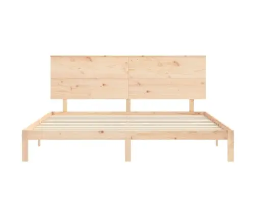 Gultas Rāmis Ar Galvgali, Super King Size, Masīvkoks Vidaxl