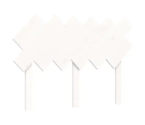 Gultas Rāmis Ar Galvgali, Balts, Divvietīgs, Masīvkoks Vidaxl