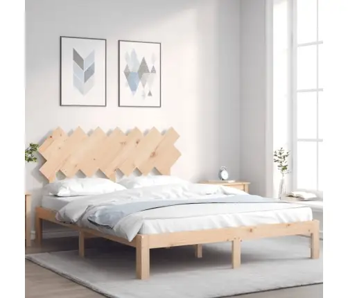Gultas Rāmis Ar Galvgali, King Size Izmērs, Masīvkoks Vidaxl