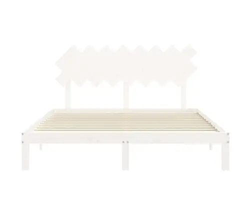 Voodiraam Ilma Madratsita, Valge, 160 X 200 cm Männipuit