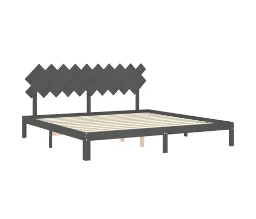 Voodiraam Peatsiga, Hall, 200 X 200 cm Täispuit