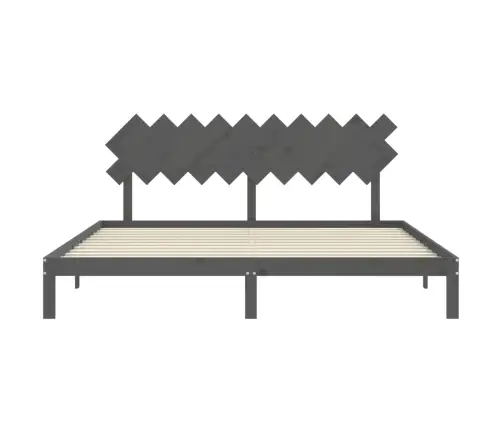 Voodiraam Peatsiga, Hall, 200 X 200 cm Täispuit