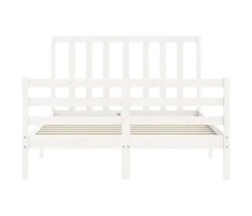Lovos Rėmas Be Čiužinio, Balta, 140X190cm Pušies Masyvas