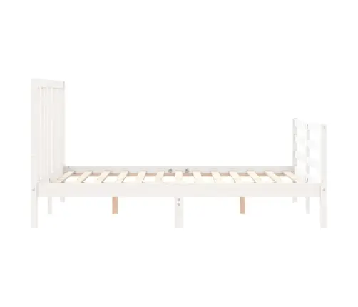 Lovos Rėmas Be Čiužinio, Balta, 140X190cm Pušies Masyvas