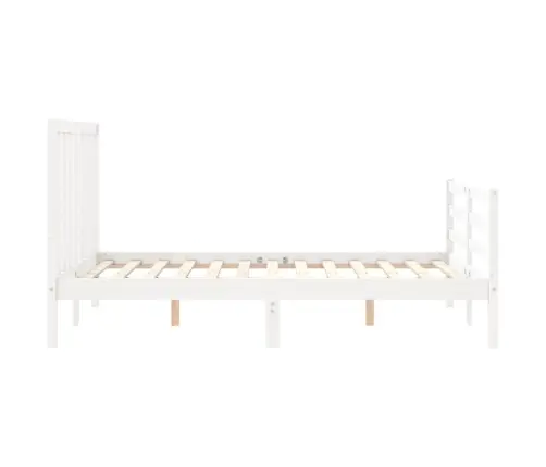 Lovos Rėmas Be Čiužinio, Baltas, 140X200cm Pušies Masyvas