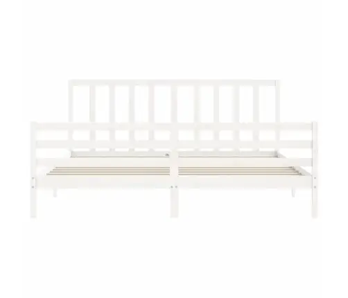 Lovos Rėmas Be Čiužinio, Baltas, 200X200cm Pušies Masyvas