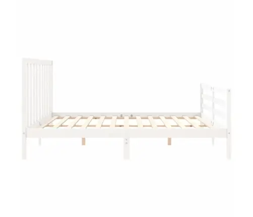 Lovos Rėmas Be Čiužinio, Baltas, 200X200cm Pušies Masyvas