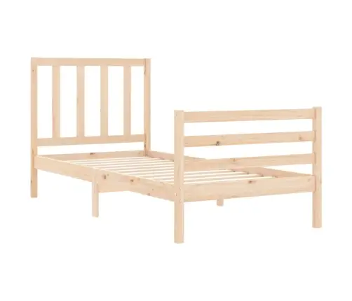 Gulta Bez Matrača, 90X200 Cm, Priedes Masīvkoks Vidaxl