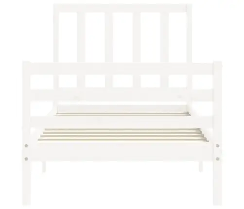 Lovos Rėmas Be Čiužinio, Baltas, 100X200cm Pušies Masyvas