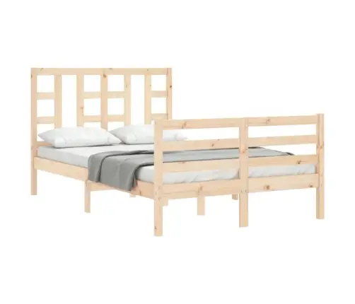 Lovos Rėmas Su Galvūgaliu, Medienos Masyvas, Mažas Dvivietis