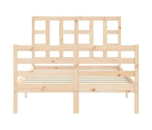 Lovos Rėmas Su Galvūgaliu, Medienos Masyvas, Mažas Dvivietis