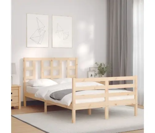 Lovos Rėmas Su Galvūgaliu, Medienos Masyvas, Mažas Dvivietis