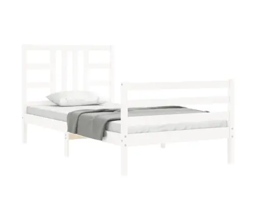 Voodi Ilma Madratsita, Valge, 100 X 200 cm Männipuit Voodi Ilma Madratsita, Valge, 100 X 200 cm Männipuit