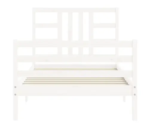 Voodi Ilma Madratsita, Valge, 100 X 200 cm Männipuit Voodi Ilma Madratsita, Valge, 100 X 200 cm Männipuit