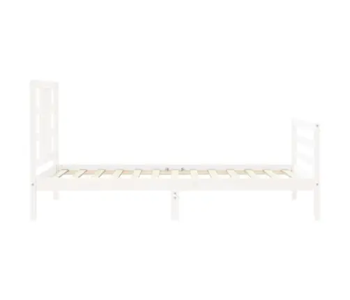 Voodi Ilma Madratsita, Valge, 100 X 200 cm Männipuit Voodi Ilma Madratsita, Valge, 100 X 200 cm Männipuit