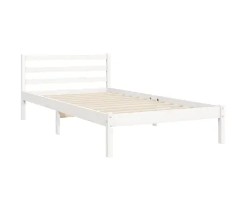 Voodi Ilma Madratsita, Valge, 100 X 200 cm Männipuit Voodi Ilma Madratsita, Valge, 100 X 200 cm Männipuit