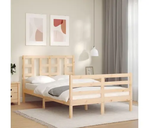 Voodiraam Peatsiga, 120 X 200 cm Täispuit