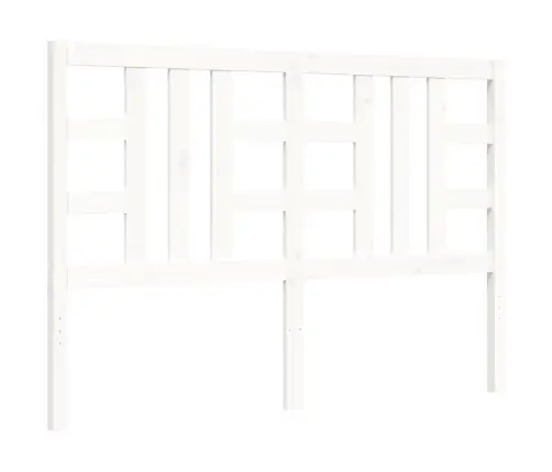 Gultas Rāmis Ar Galvgali, King Size Izmērs, Masīvkoks, Balts Vidaxl