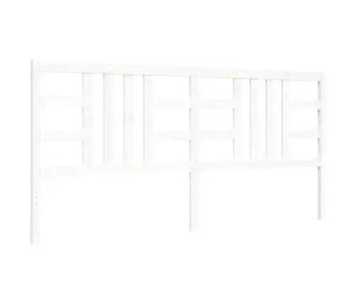 Gultas Rāmis Ar Galvgali, 200X200 Cm, Masīvkoks, Balts Vidaxl