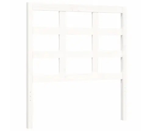 Gultas Rāmis Ar Galvgali, Vienvietīgs, Masīvkoks, Balts Vidaxl