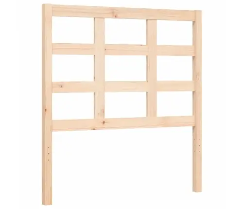 Gultas Rāmis Ar Galvgali, Masīvkoks, 90X200 Cm Vidaxl