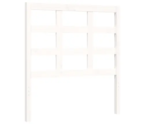 Voodiraam Peatsiga, Valge, 100 X 200 cm Täispuit