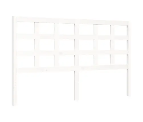 Voodiraam Peatsiga, Valge, 160 X 200 cm Täispuit