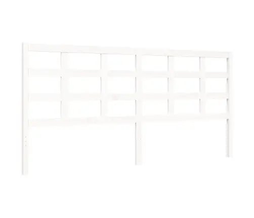 Gultas Rāmis Ar Galvgali, 200X200 Cm, Masīvkoks, Balts Vidaxl