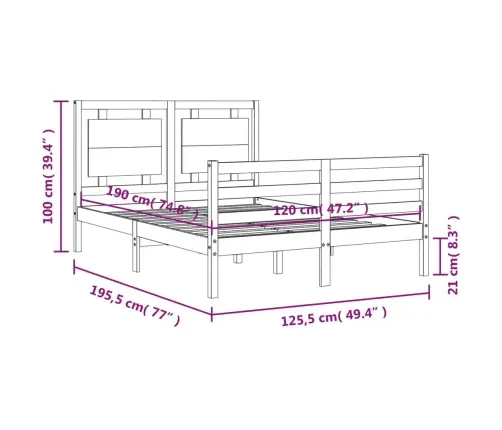Voodiraam Peatsiga, Täispuit