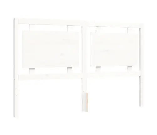 Gultas Rāmis Ar Galvgali, 160X200 Cm, Masīvkoks, Balts Vidaxl