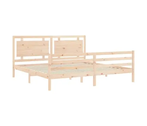 Lovos Rėmas Su Galvūgaliu, 200X200cm Medienos Masyvas