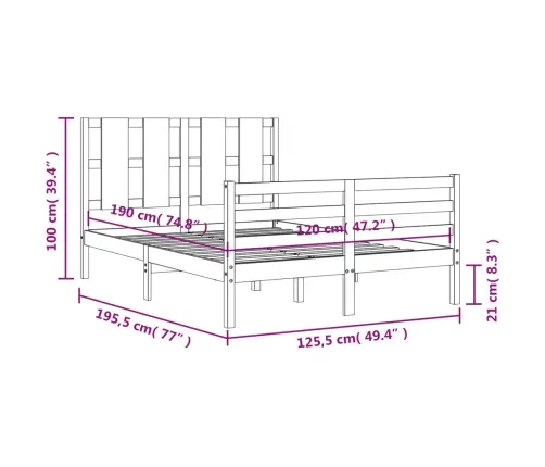Voodiraam Peatsiga, Täispuit