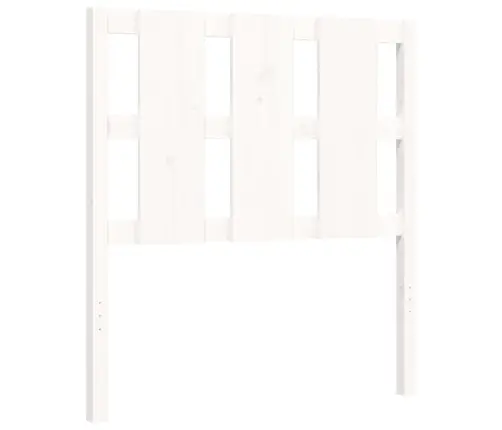 Lovos Rėmas Su Galvūgaliu, Baltas, 90X200cm Medienos Masyvas