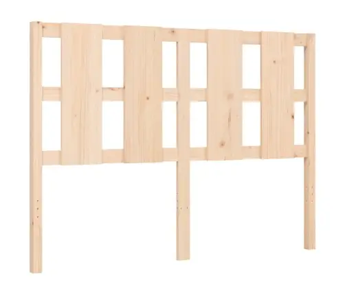 Gultas Rāmis Ar Galvgali, 140X200 Cm, Masīvkoks Vidaxl