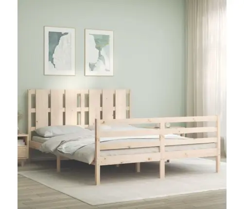 Lovos Rėmas Su Galvūgaliu, 160X200cm Medienos Masyvas