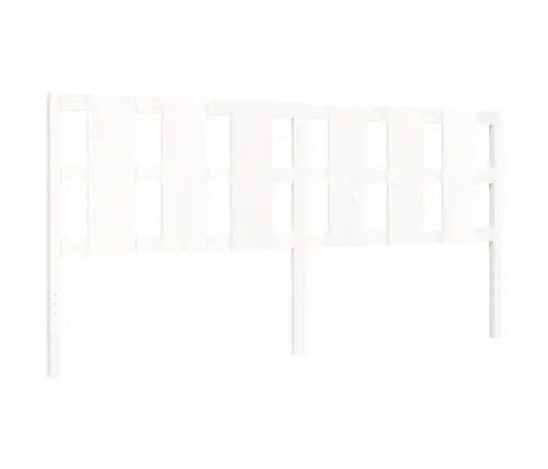 Voodiraam Peatsiga, Valge, Täispuit