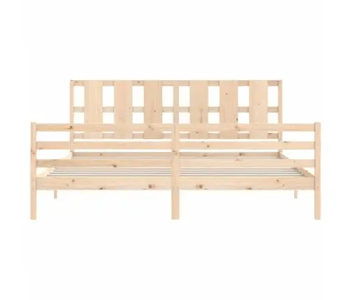 Lovos Rėmas Su Galvūgaliu, 200X200cm Medienos Masyvas