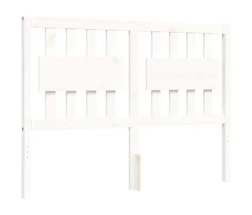 Voodiraam Peatsiga, Valge, Täispuit