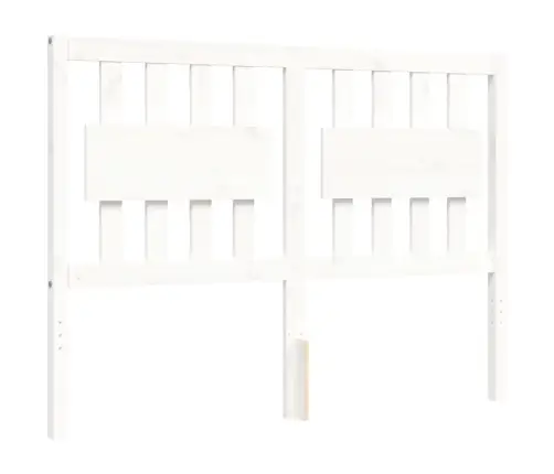 Lovos Rėmas Su Galvūgaliu, Baltas, 140X190cm Medienos Masyvas