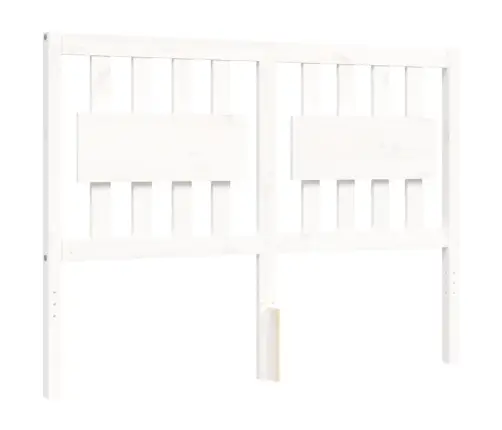 Lovos Rėmas Su Galvūgaliu, Baltas, 120X200cm Medienos Masyvas