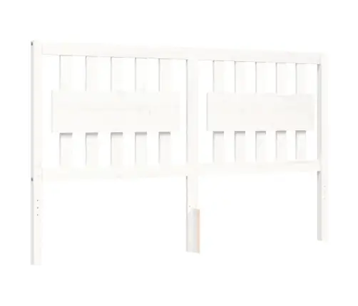 Voodiraam Peatsiga, Valge, Täispuit