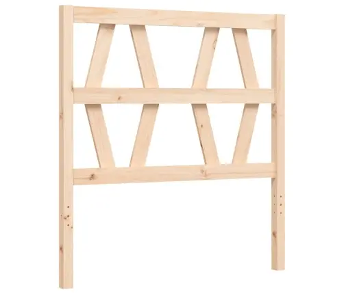 Gultas Rāmis Ar Galvgali, Vienvietīgs, Masīvkoks Vidaxl